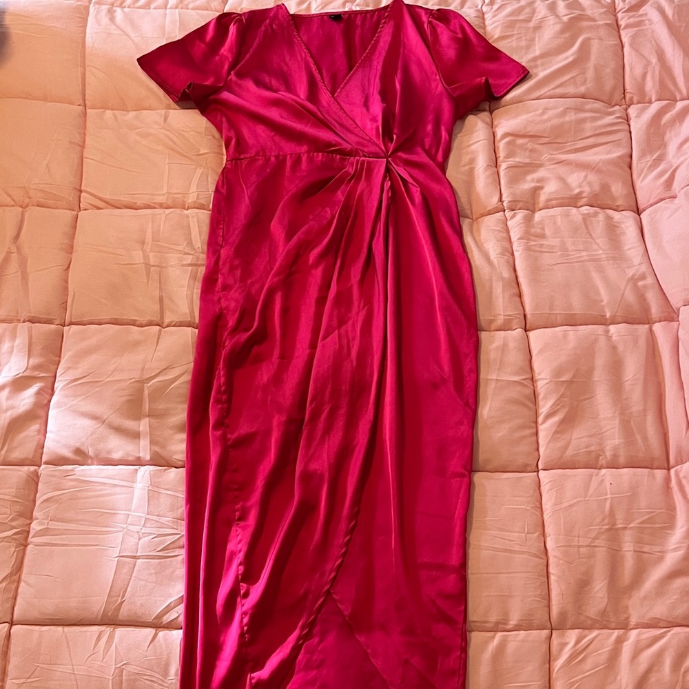 SHEIN Fuchsia Maxi Dress